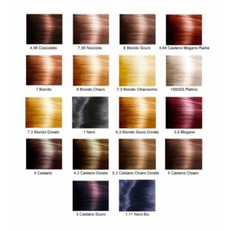 Giuliani Bioscalin Nutricolor Plus 4,14 Moka Crema Colorante 40 Ml + Rivelatore Crema 60 Ml + Shampoo 12 Ml + Trattamento Finale