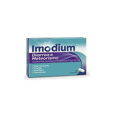 12 compresse Imodium Diarrea E Meteorismo