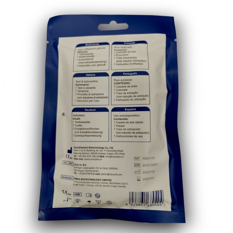 Test Antigenico Covid-19 Boiron Test&car 2in1 Autodiagnostico Determinazione Qualitativa Antigeni Sars-cov-2/influenza A+b In Ta