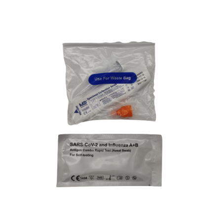 Test Antigenico Covid-19 Boiron Test&car 2in1 Autodiagnostico Determinazione Qualitativa Antigeni Sars-cov-2/influenza A+b In Ta