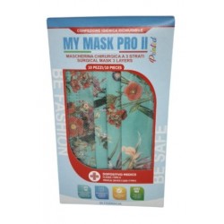 C&s Italy Mymask Pro Ii Mascherina Chirurgica Fiore Tiffany 10 Pezzi