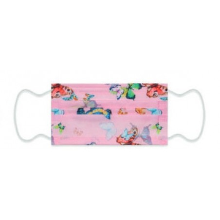 C&s Italy Mymask Pro Ii Mascherina Chirurgica Farfalle Rosa 10 Pezzi