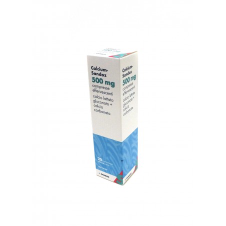 20 compresse effervescenti Calcium Sandoz 500 Mg