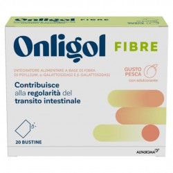20 bustine di Alfasigma Onligol Fibre Gusto Pesca