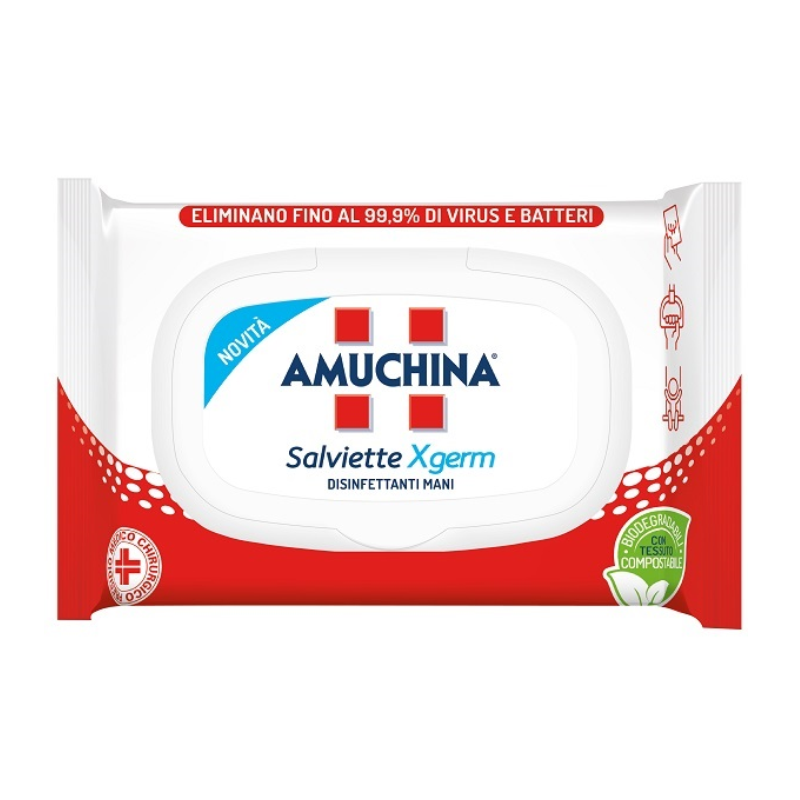 confezione 20 salviettine igienizzanti amuchina xgerm