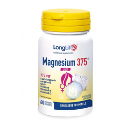 Barattolo da 60 tavolette di Integratore di Magnesium 375 Lady da Longlife