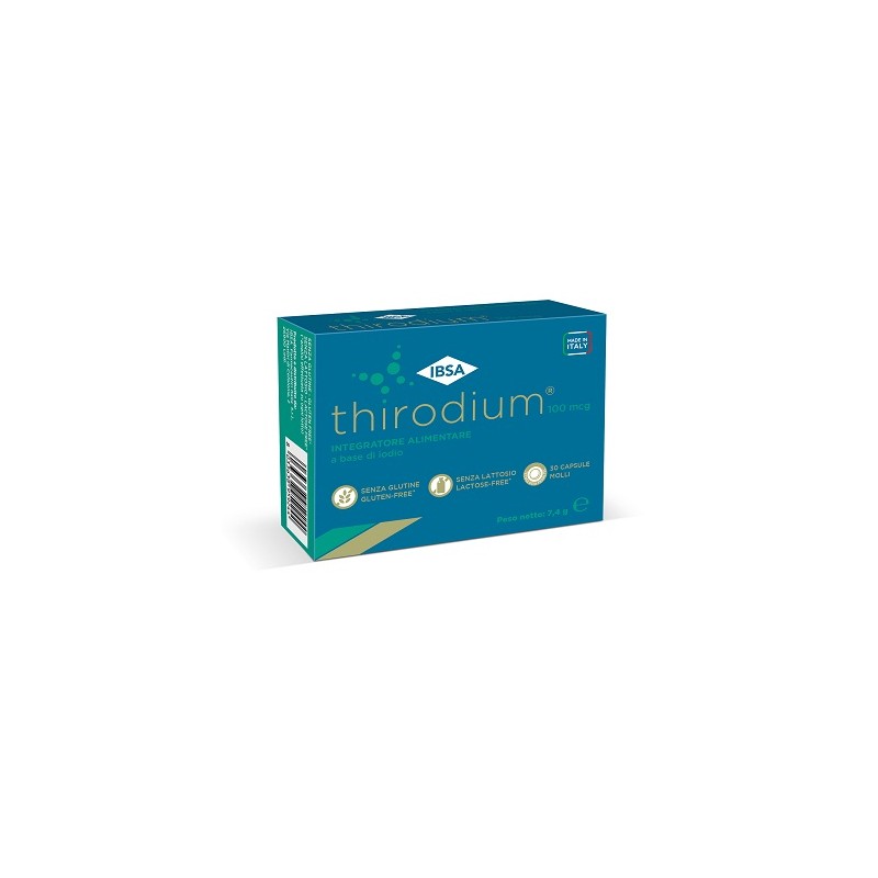 30 capsule molli di Thirodium 100mcg Integratore di Iodio da IBSA
