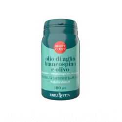 Erba Vita Olio di Aglio Biancospino e Olivo per il benessere cardiovascolare 100 perle