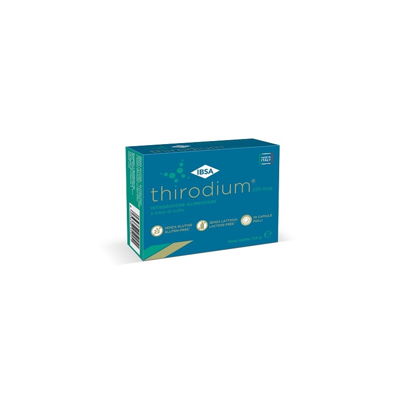 Confezione da 30 capsule Molli di Integratore di Iodio da Thirodium 225mcg