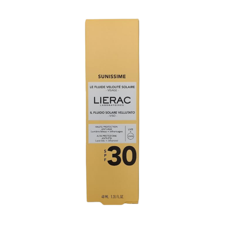 Lierac Sunissime Il Fluido Solare Vellutato Viso Spf30 40 Ml
