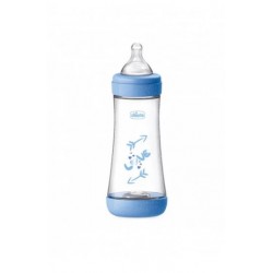 300ml di Chicco Biberon Perfect 5 in Silicone Blu