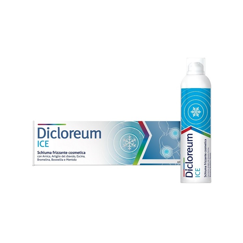150ml di Dicloreium Ice Schiuma Frizzante Sportiva