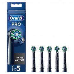 5 pezzi di OralB Testine di Ricambio Crossaction Eb50