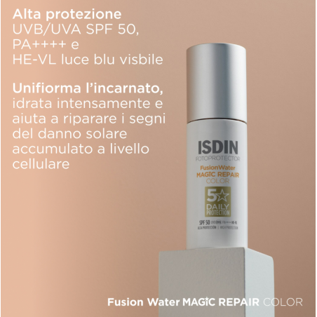 Isdin Fotoprotector Fusion Water Magic Repair Color 50 Ml