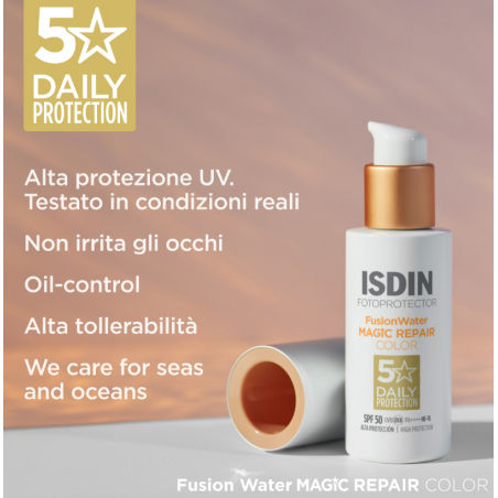 Isdin Fotoprotector Fusion Water Magic Repair Color 50 Ml