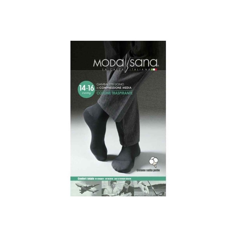 Gloria Med Modasana Gambaletto 14/16 Mmhg Cotone Antracite Taglia S 1 Paio