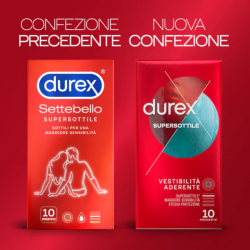 6 pezzi da Durex Supersottile Vestibilità Regular 6 pezzi da Durex Supersottile Vestibilità Regular