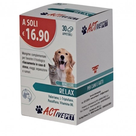 confezione 30 compresse active pet relax confezione 30 compresse active pet relax