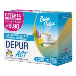Confezione da 30 bustine di Integratore Depurativo Depur Act