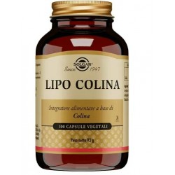 Confezione da 100 capsule Vegetali di Integratore Funzione Epatica Lipo Colina da Solgar