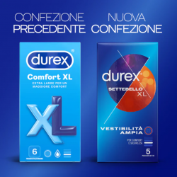 Durex Settebello XL Vestibilità Ampia - 5 pezzi
