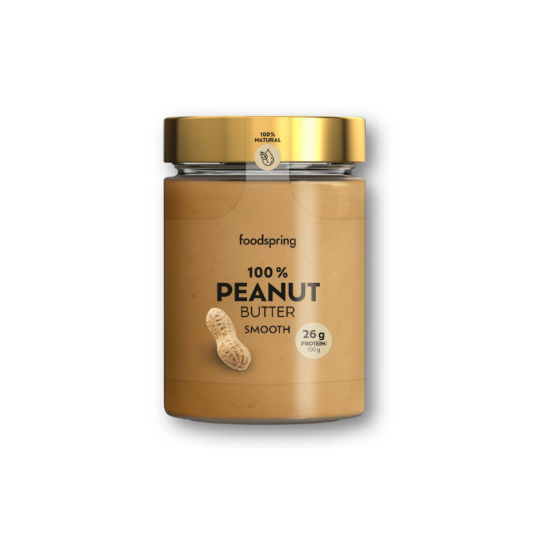 Vasetto in vetro Foodspring burro di arachidi smooth 300g