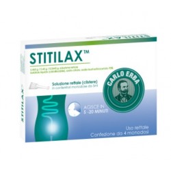 4 flaconi monodose di Carlo Erba Stitilax Soluzione Rettale