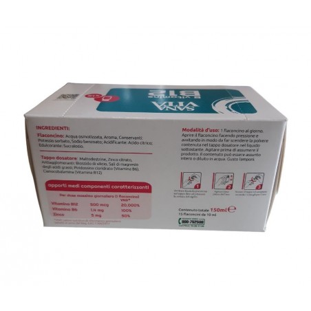 Paladin Pharma Sanavita B Vitamins B12 15 Flaconcini
