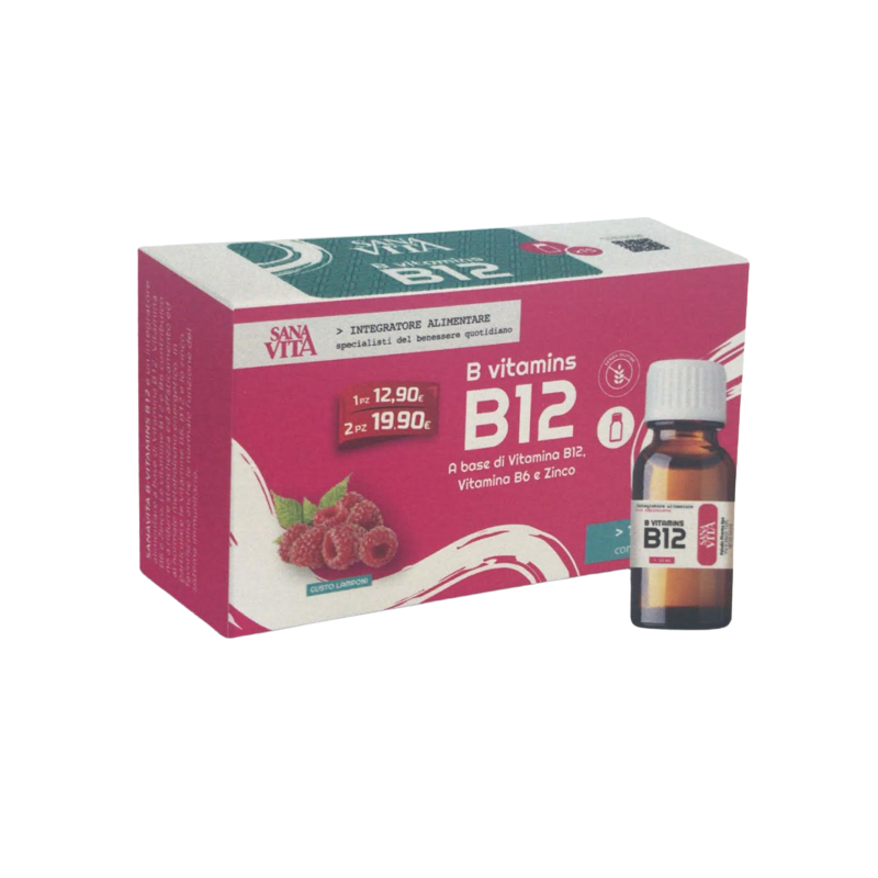 Paladin Pharma Sanavita B Vitamins B12 15 Flaconcini