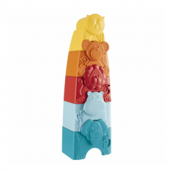 10 pezzi di Torre Animali Eco+ Gioco Impilabile da Chicco 10 pezzi di Torre Animali Eco+ Gioco Impilabile da Chicco
