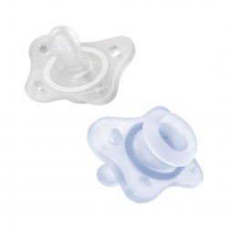2 pezzi di Gommotto Physioforma Mini Soft Azzurro 0-2 Mesi da Chicco