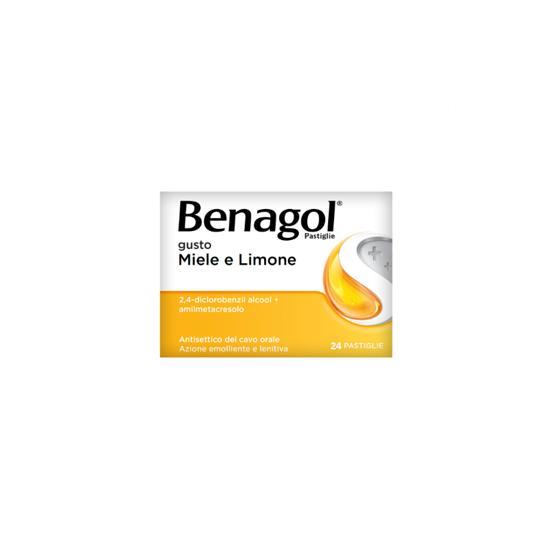 Reckitt Benckiser Benagol antisettico cavo orale gusto limone e miele 24 pastiglie
