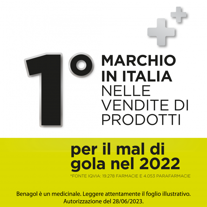 Reckitt Benckiser Benagol gusto limone senza zucchero antisettico cavo orale 24 pastiglie