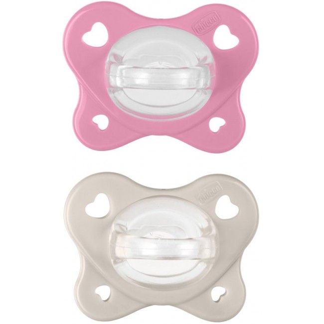 Chicco 6-16 mesi Succhietto rosa in confezione doppia
