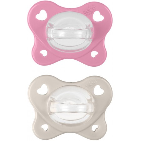 Chicco 6-16 mesi Succhietto rosa in confezione doppia