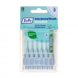 6 pezzi di Scovolino Interdentale Extra Soft Blu 0,6mm da Tepe