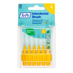 6 pezzi di Scovolini Interdentali Gialli 0,70mm da Tepe