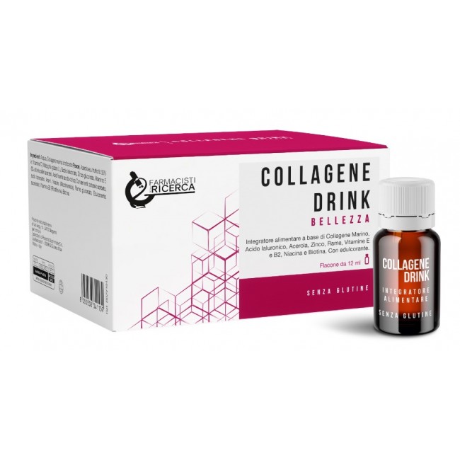 20 flaconcini di Collagene Drink da farmacisti per la Ricerca