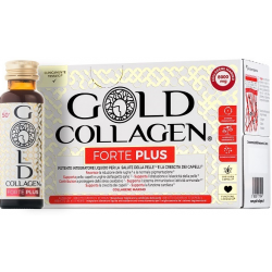 10 flaconcini in vetro gold collagen forte