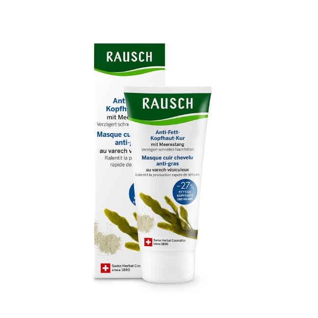100ml di Rausch Maschera Antisebo per Cuoio Capello alla Quercia Marina