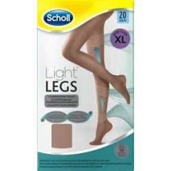 Scholl Lightlegs Collant 20 Denari Taglia L - 1 Paio Colore Nude