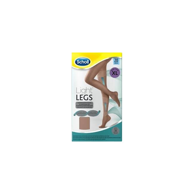 Scholl Lightlegs Collant 20 Denari Taglia L - 1 Paio Colore Nude