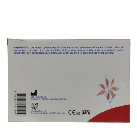 Boiron Gocce Oculari Lenitive Euphralia Occhi Rossi 15 Flaconcini Monodose 0,5 Ml