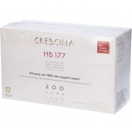 scatola con 20 fiale crescina ri-crescita 200 uomo