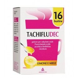 confezione 16 bustine tachifludec gusto limone e miele