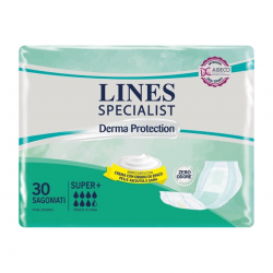 30 pezzi di Lines Specialist Derma Protection Pannoloni Sagomati Super