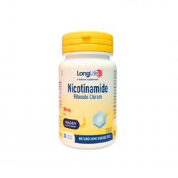 Confezione da 30 compresse di Integratore Energizzante Nicotinamide Riboside Clorulo da Longlife