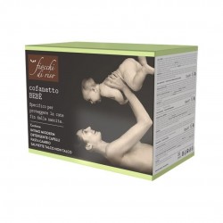 4 pezzi di Cofanetto Bebè Kit per l'Igiene da Fiocchi di Riso