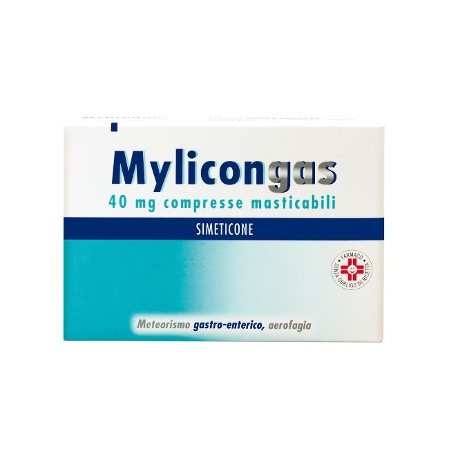 Confezione da 50 compresse di Mylicongas della Johnson & Johnson
