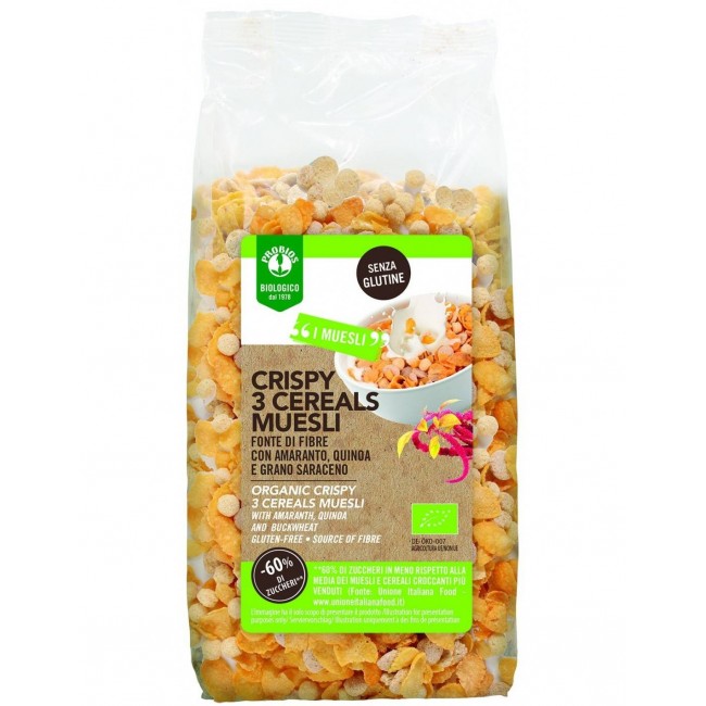 Probios Societa' Benefit Probios Bio Crispy 3 Cereali Muesli 220 G